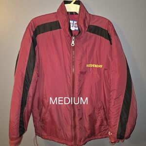 WASHINGTON REDSKINS Logo Athletic Burgundy and Black Windbreaker Jacket